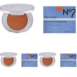NWT in Box Pack of 3 No 7 Lift & Luminate Triple Action Translucent Powder Deep